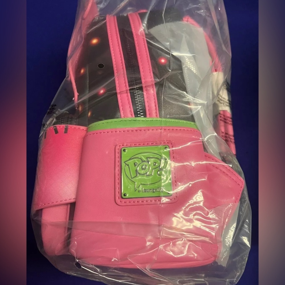 Loungefly Oogie Boogie Neon Cosplay Backpack & Wallet NBC NYCC Exclusive NIB - Picture 4 of 14